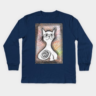 White cat - 1 Kids Long Sleeve T-Shirt